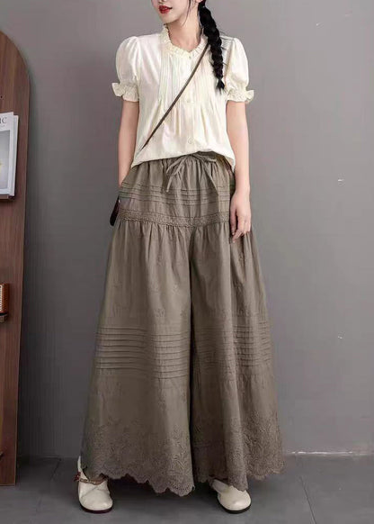 A Vintage Style Pants with Delicate Timeless Details