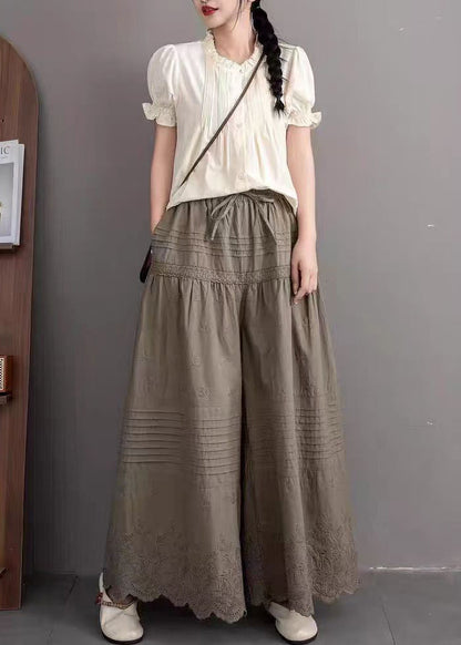 A Vintage Style Pants with Delicate Timeless Details