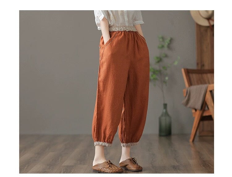 A Vintage Style Pants with Delicate Timeless Details