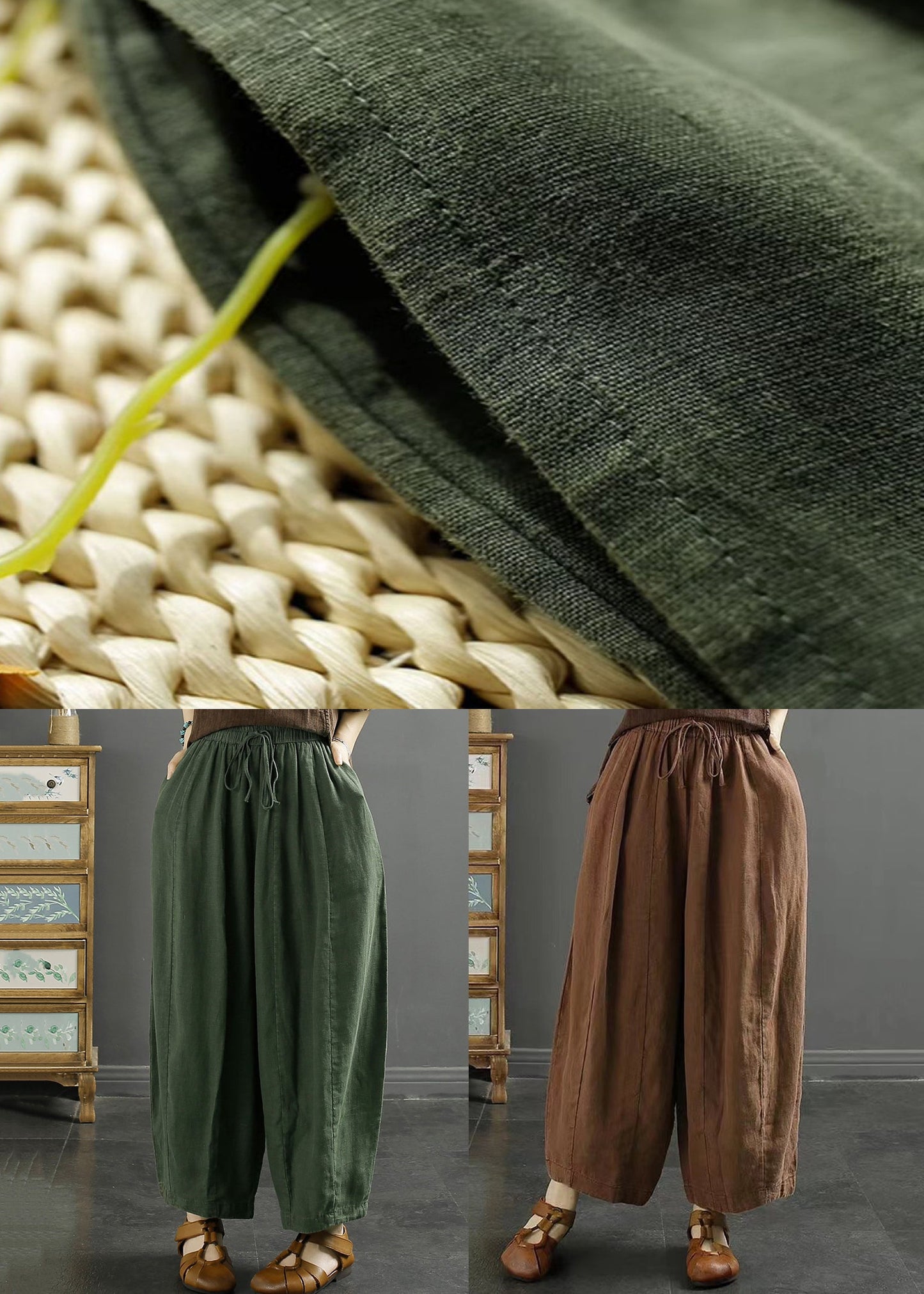 A Vintage Style Pants with Delicate Timeless Details