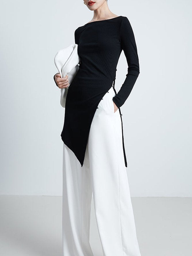 Well Tailored T-Shirt with a Graceful Silhouette