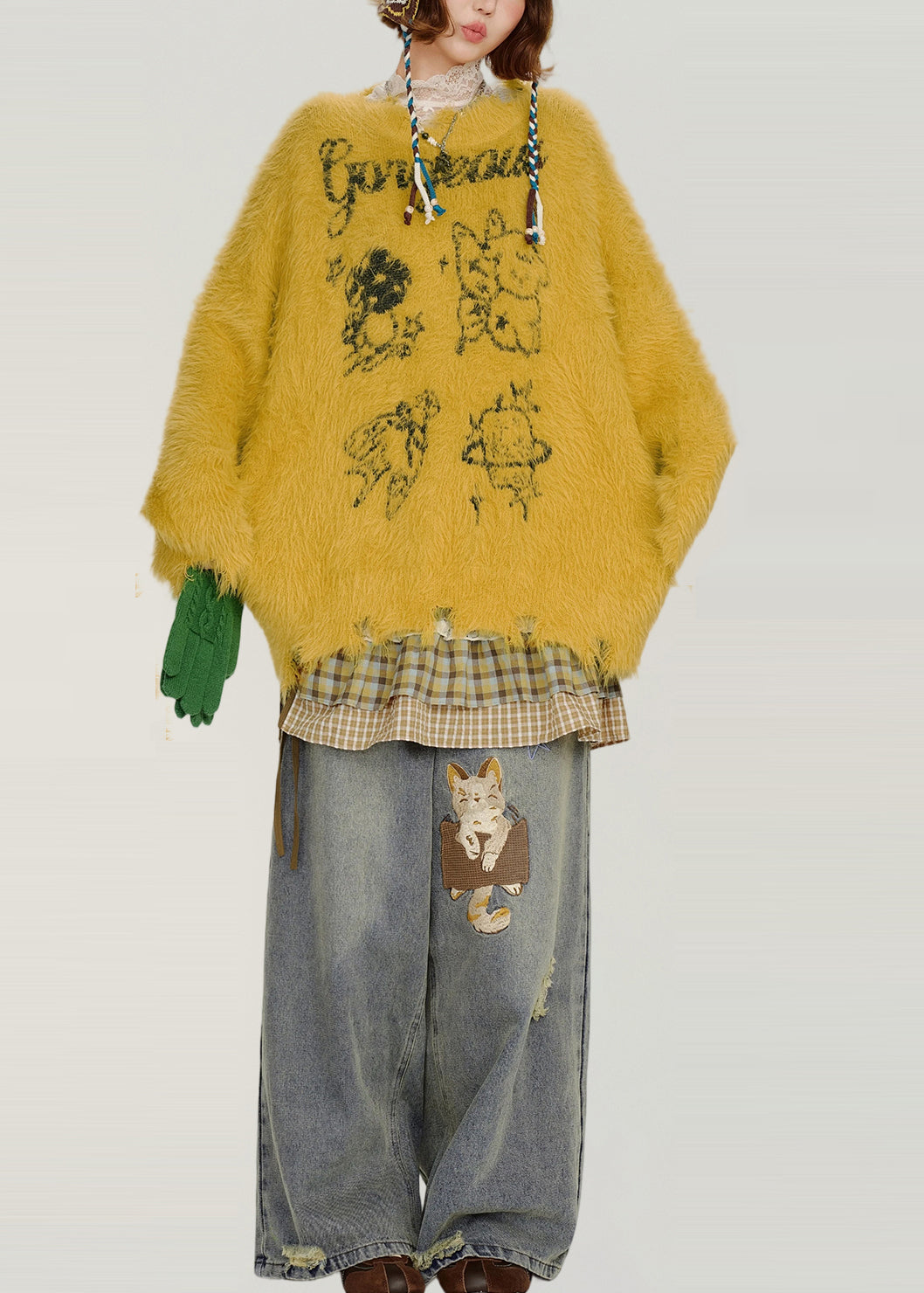 Classic Vintage Sweater with a Flattering Fit