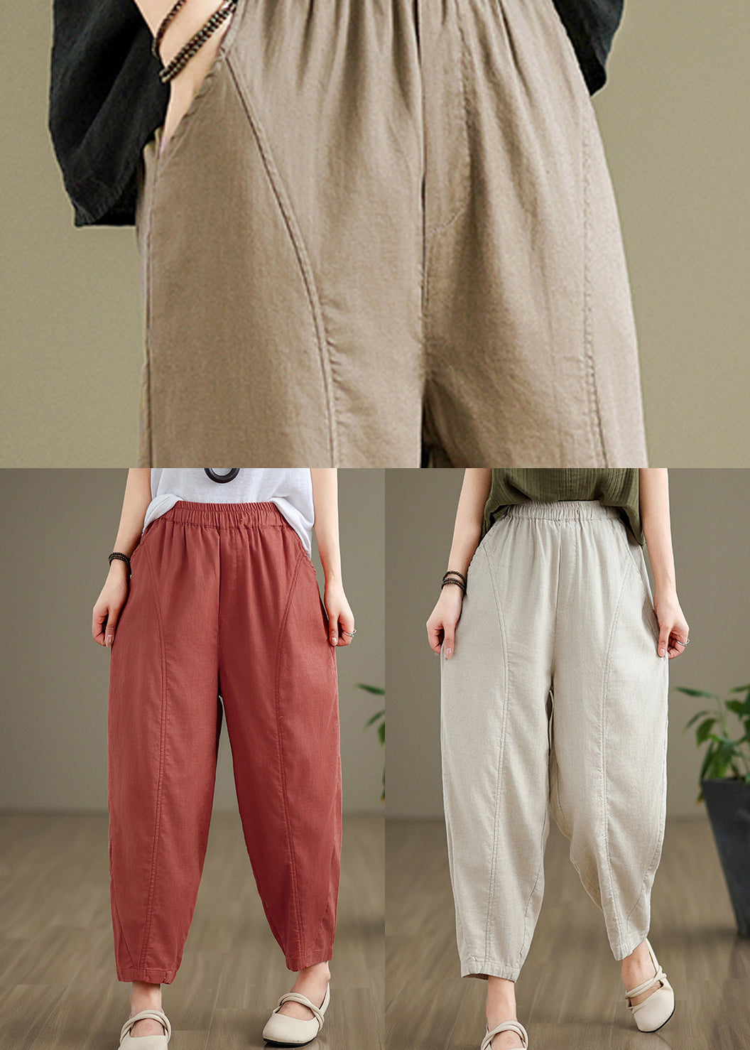 A Vintage Style Pants with Delicate Timeless Details