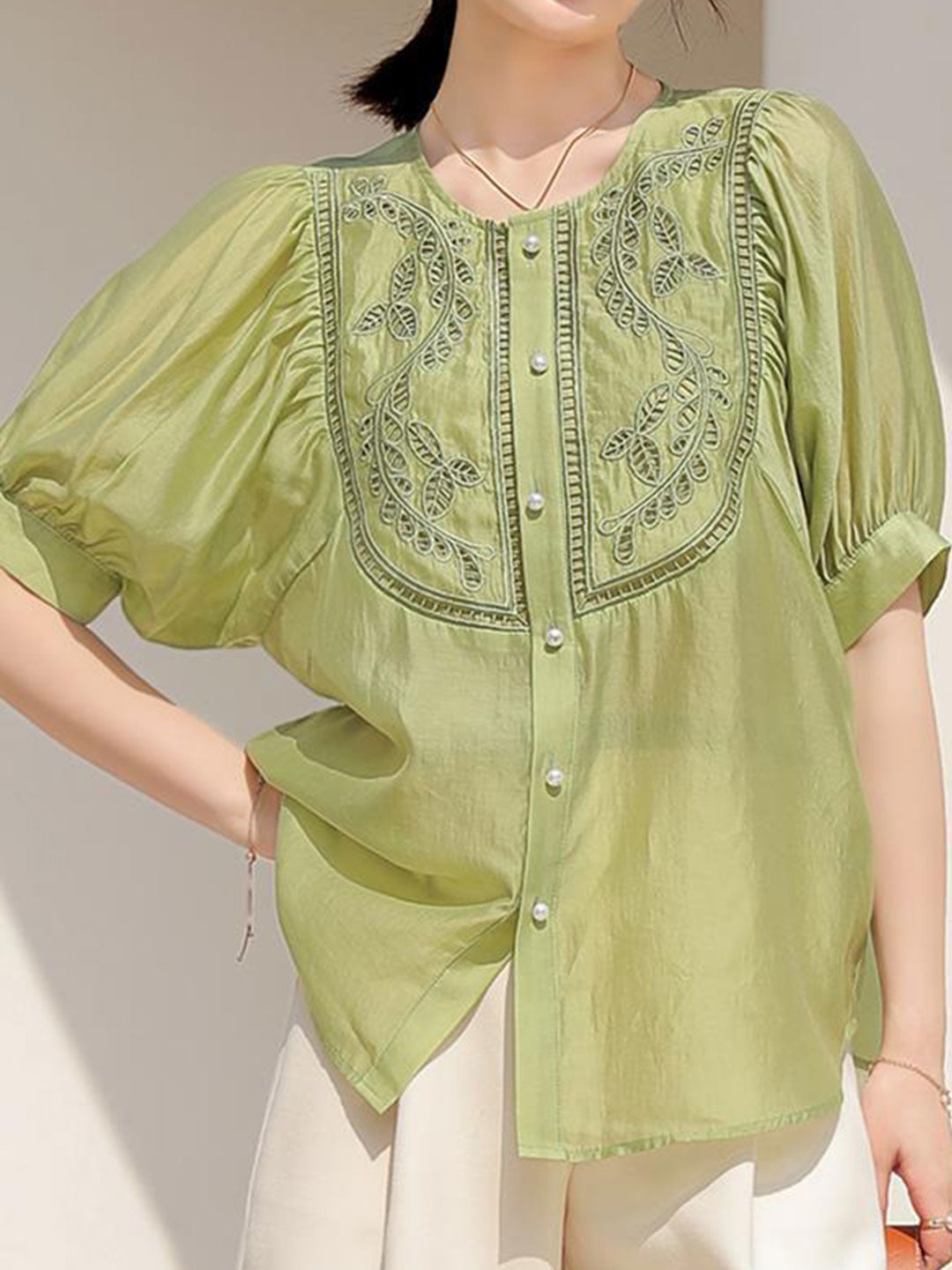 A Vintage Style Top with Delicate Timeless Details