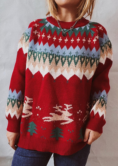 Classic Vintage Sweater with a Flattering Fit