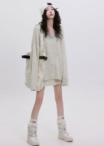 A Vintage Style Sweater with Delicate Timeless Details