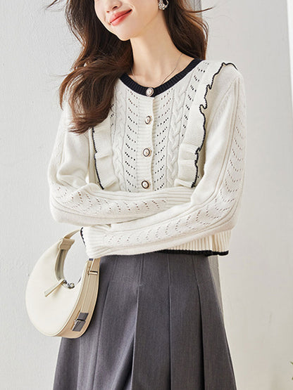 A Vintage Style Cardigan with Delicate Timeless Details