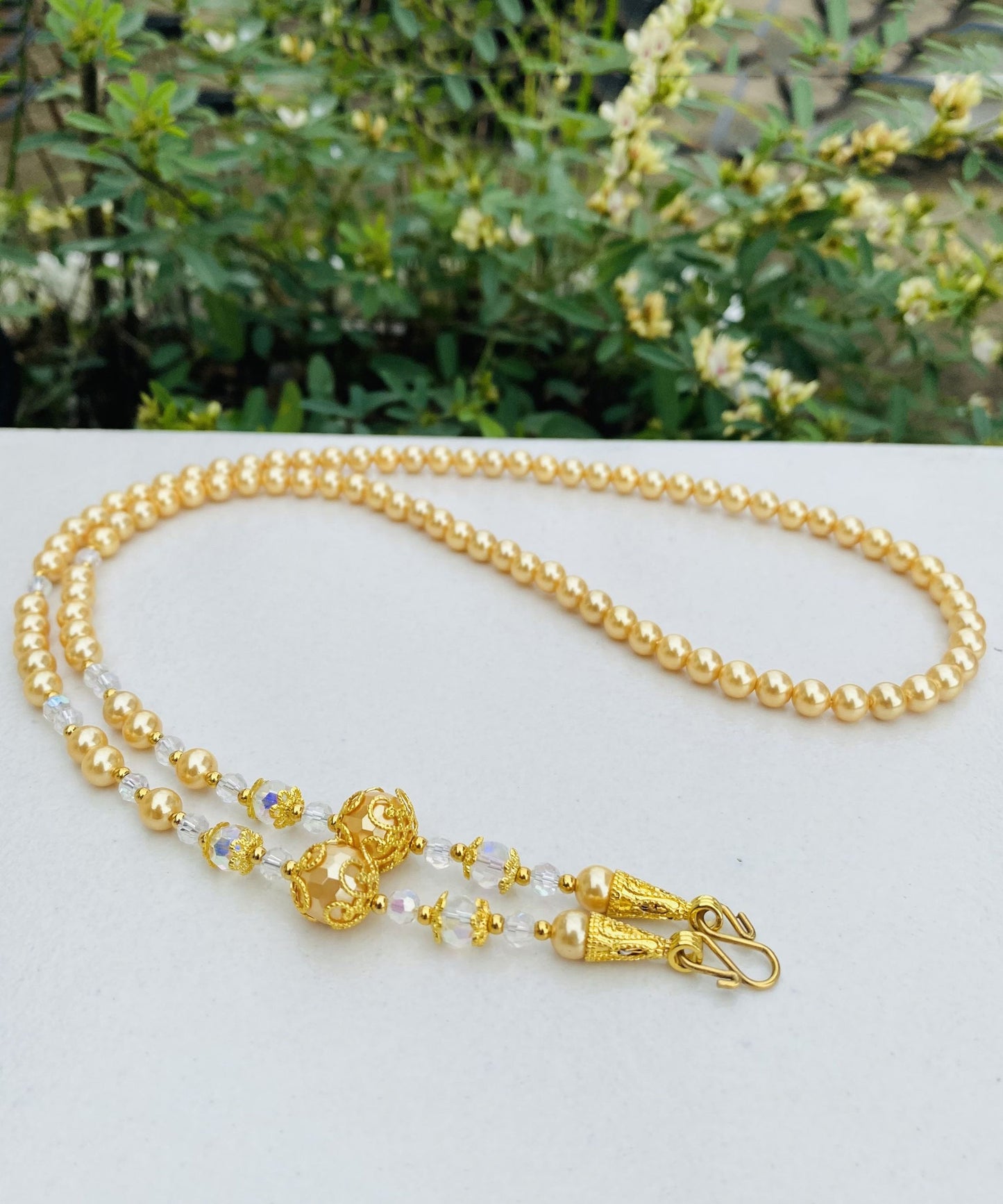 Vintage Handmade Gold Necklace