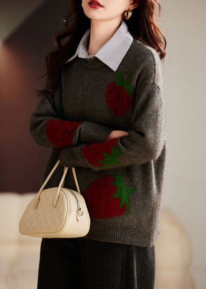A Vintage Style Sweater with Delicate Timeless Details