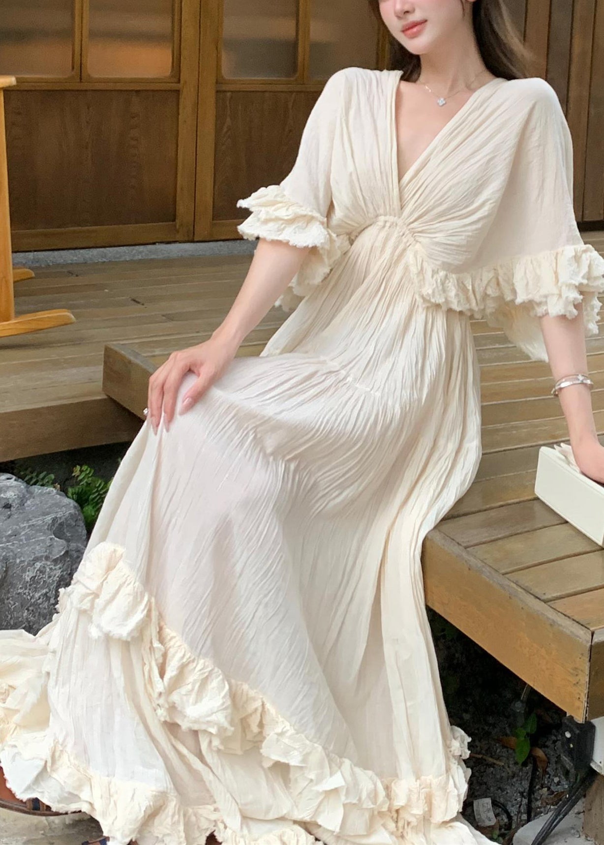 A Vintage Style Dress with Delicate Timeless Details