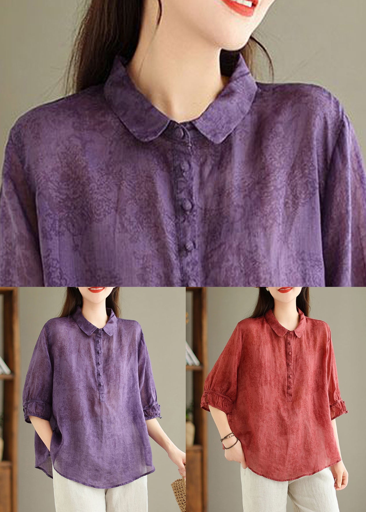 Well Tailored Blouse with a Graceful Silhouette