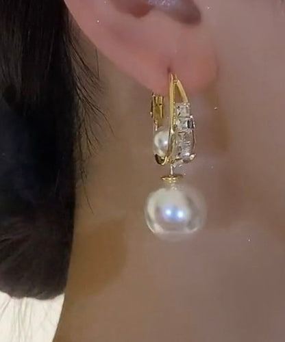 Vintage Handmade Gold Earring