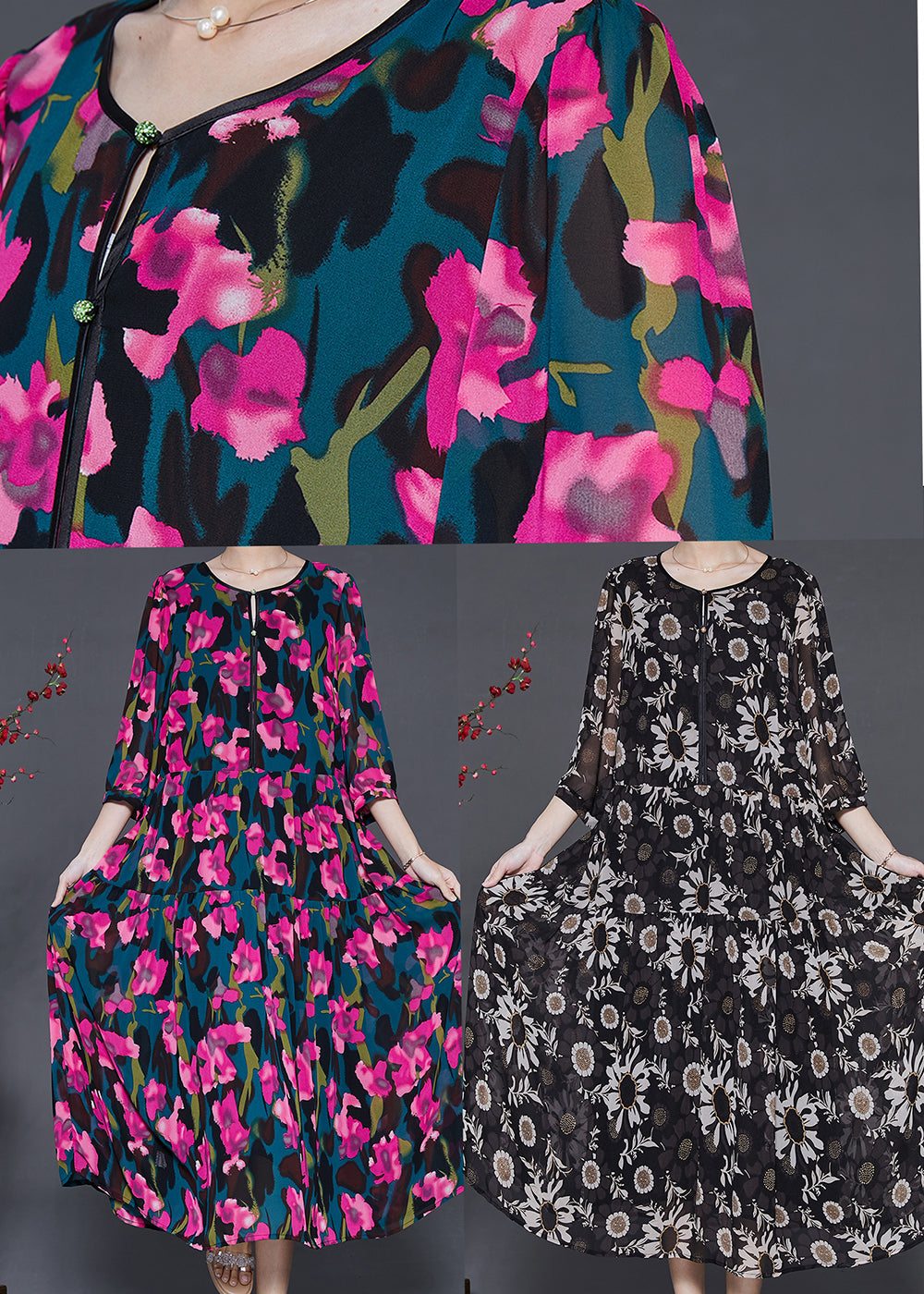 Classic Vintage Dress with a Flattering Fit