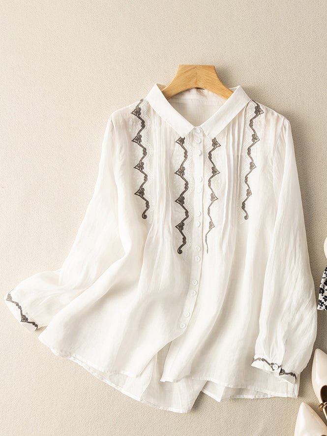 A Vintage Style Shirt with Delicate Timeless Details