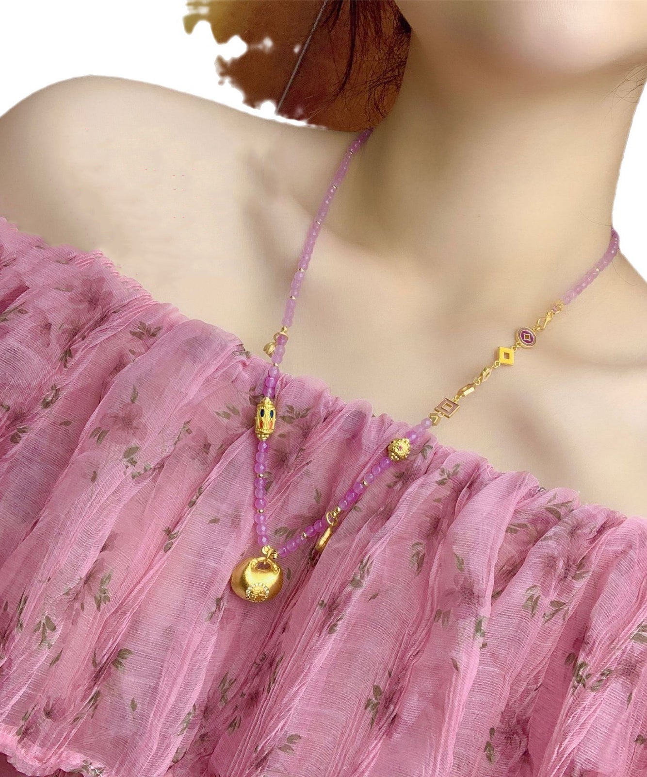 Delicate Artisan Gold Necklace