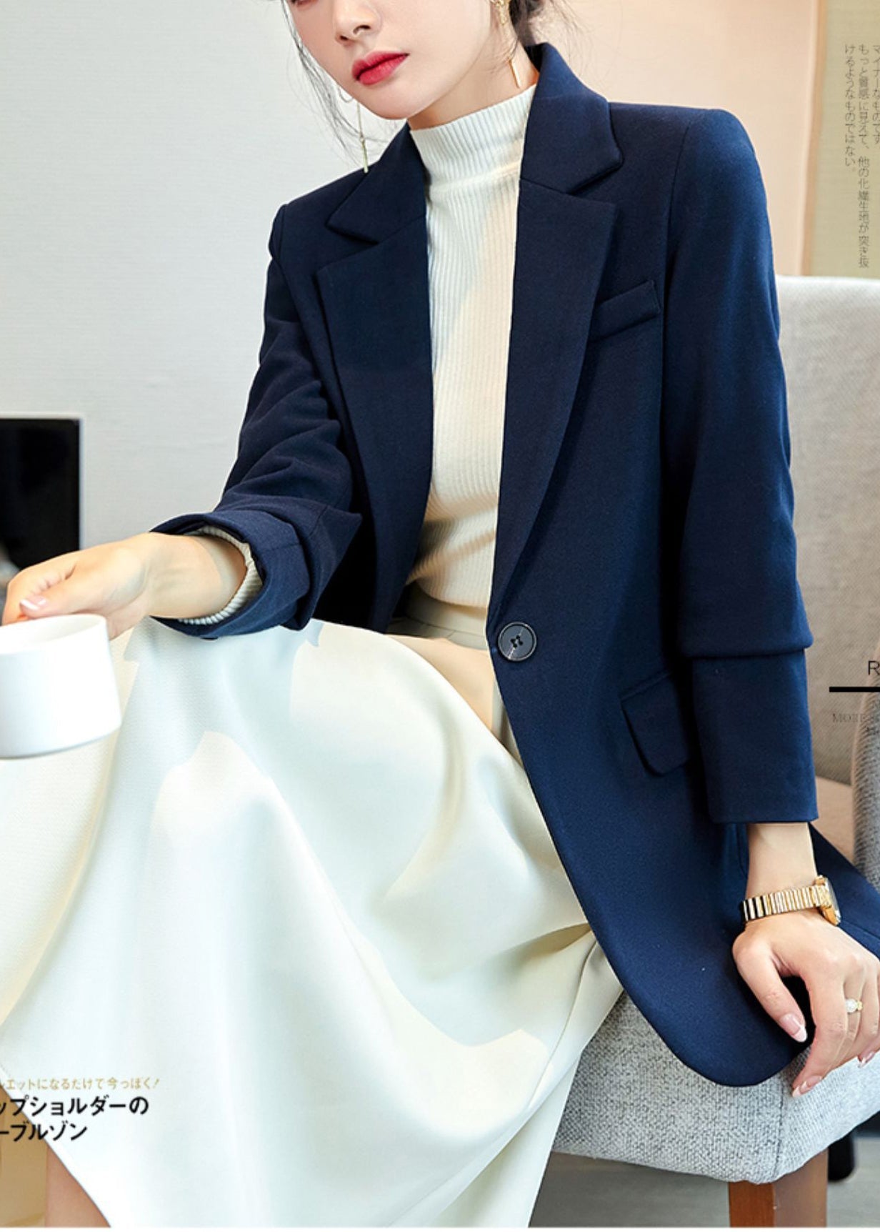 Classic Vintage Coat with a Flattering Fit