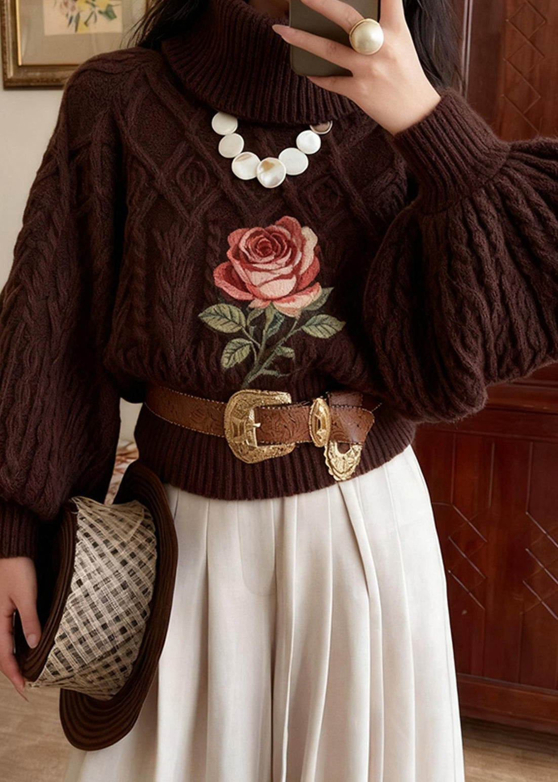 Vintage Inspired Sweater with a Contemporary Edge