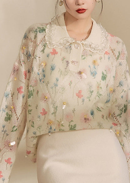 A Vintage Style Sweater with Delicate Timeless Details