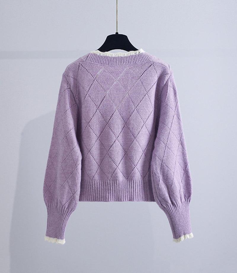 Classic Vintage Cardigan with a Flattering Fit