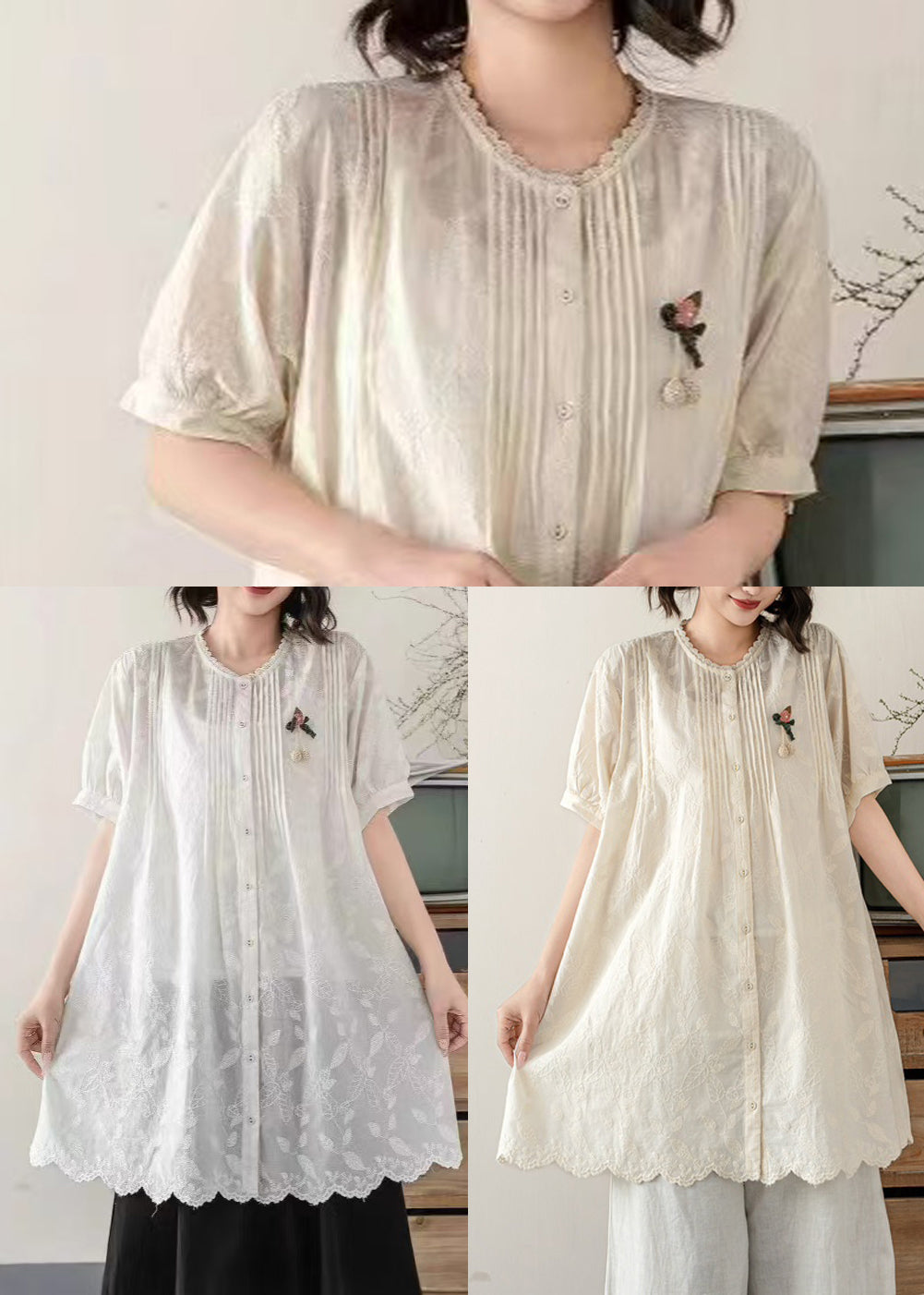 Well Tailored Top with a Graceful Silhouette