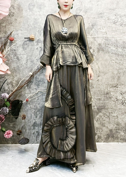 A Vintage Style Pants with Delicate Timeless Details
