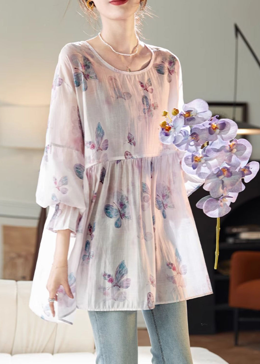 A Vintage Style Shirt with Delicate Timeless Details