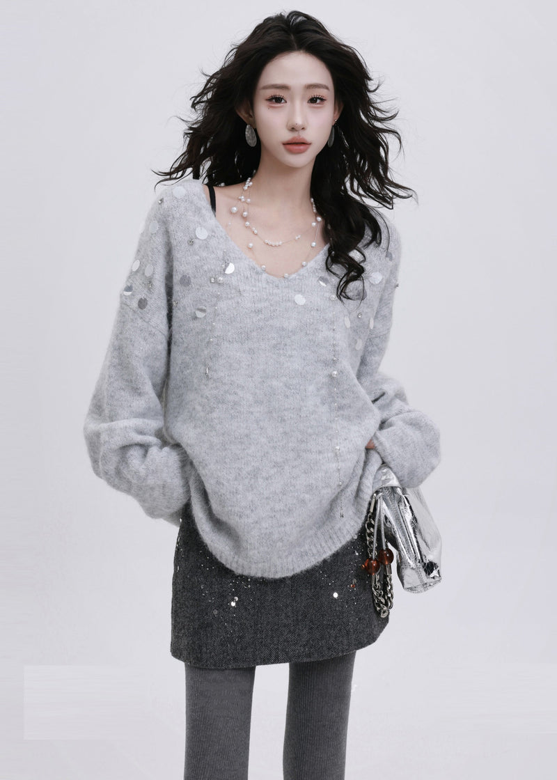 A Vintage Style Sweater with Delicate Timeless Details