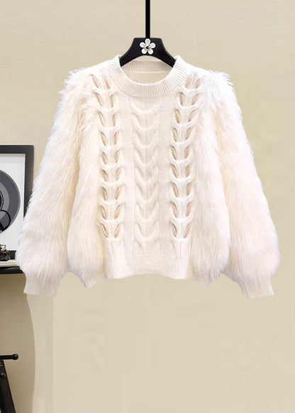 A Vintage Style Sweater with Delicate Timeless Details
