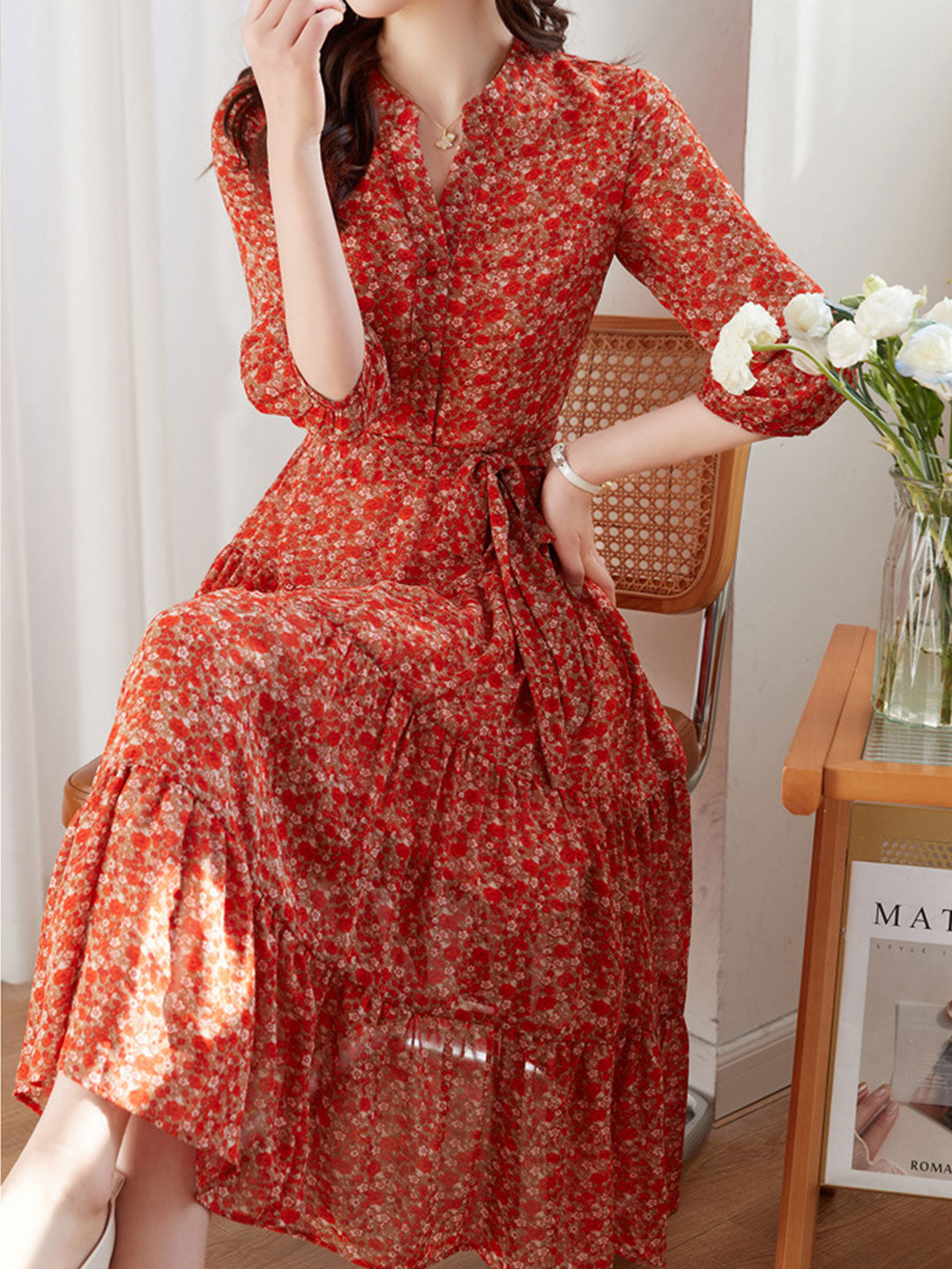 Elegantly Styled Dress for Everyday Wear