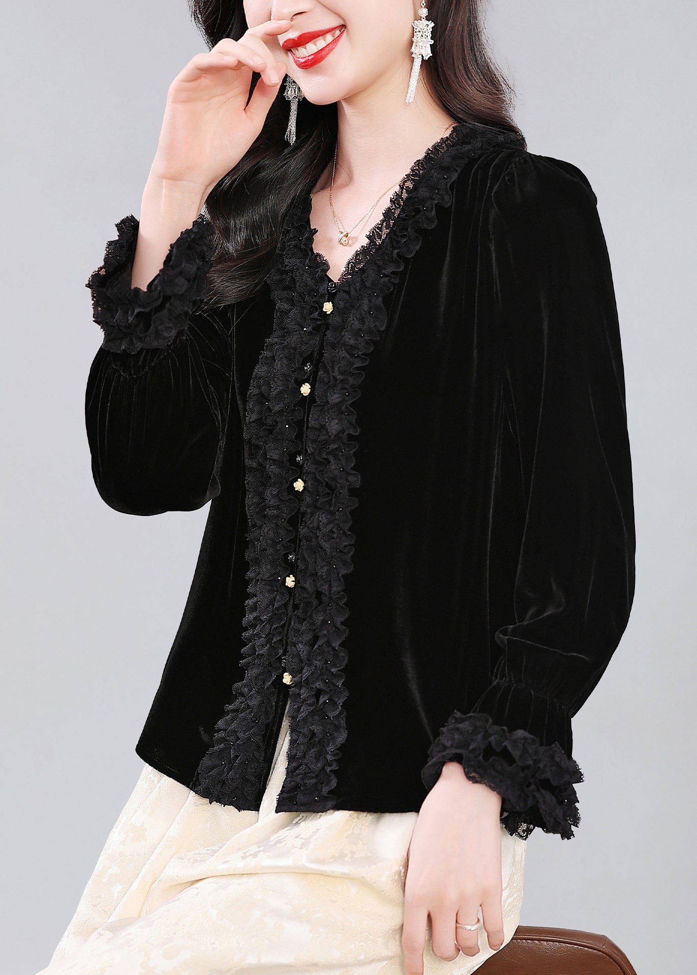 A Vintage Style Shirt with Delicate Timeless Details
