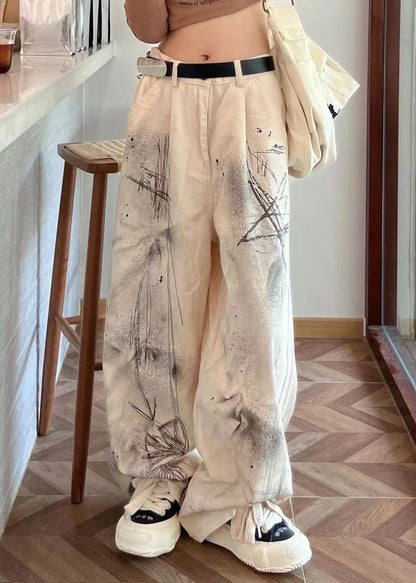 A Vintage Style Pants with Delicate Timeless Details