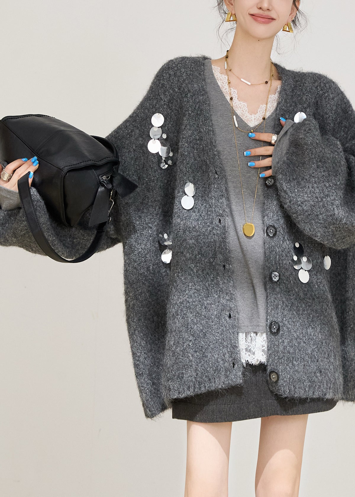 Classic Vintage Cardigan with a Flattering Fit