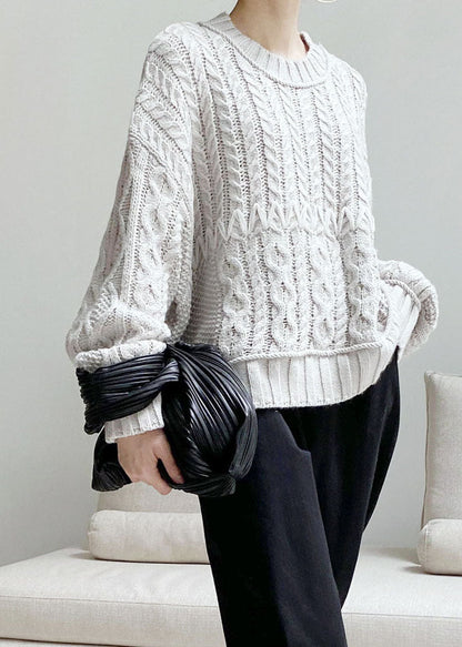 A Vintage Style Sweater with Delicate Timeless Details