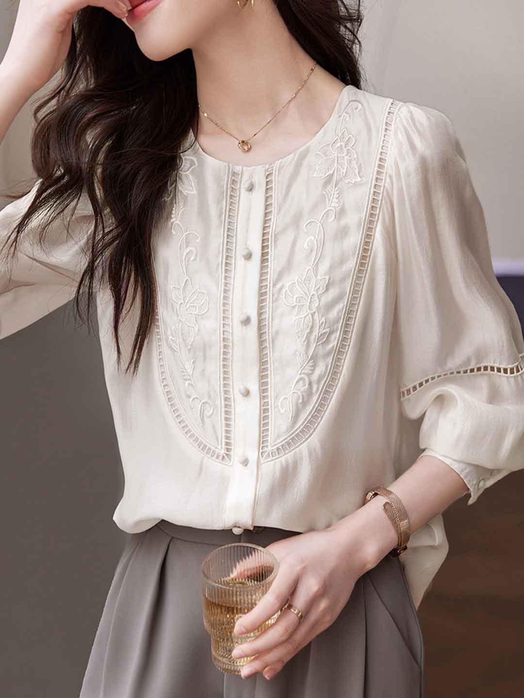 Gracefully Styled Top for Any Occasion