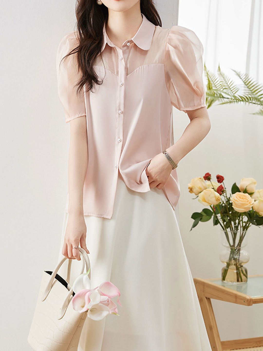 A Vintage Style Shirt with Delicate Timeless Details
