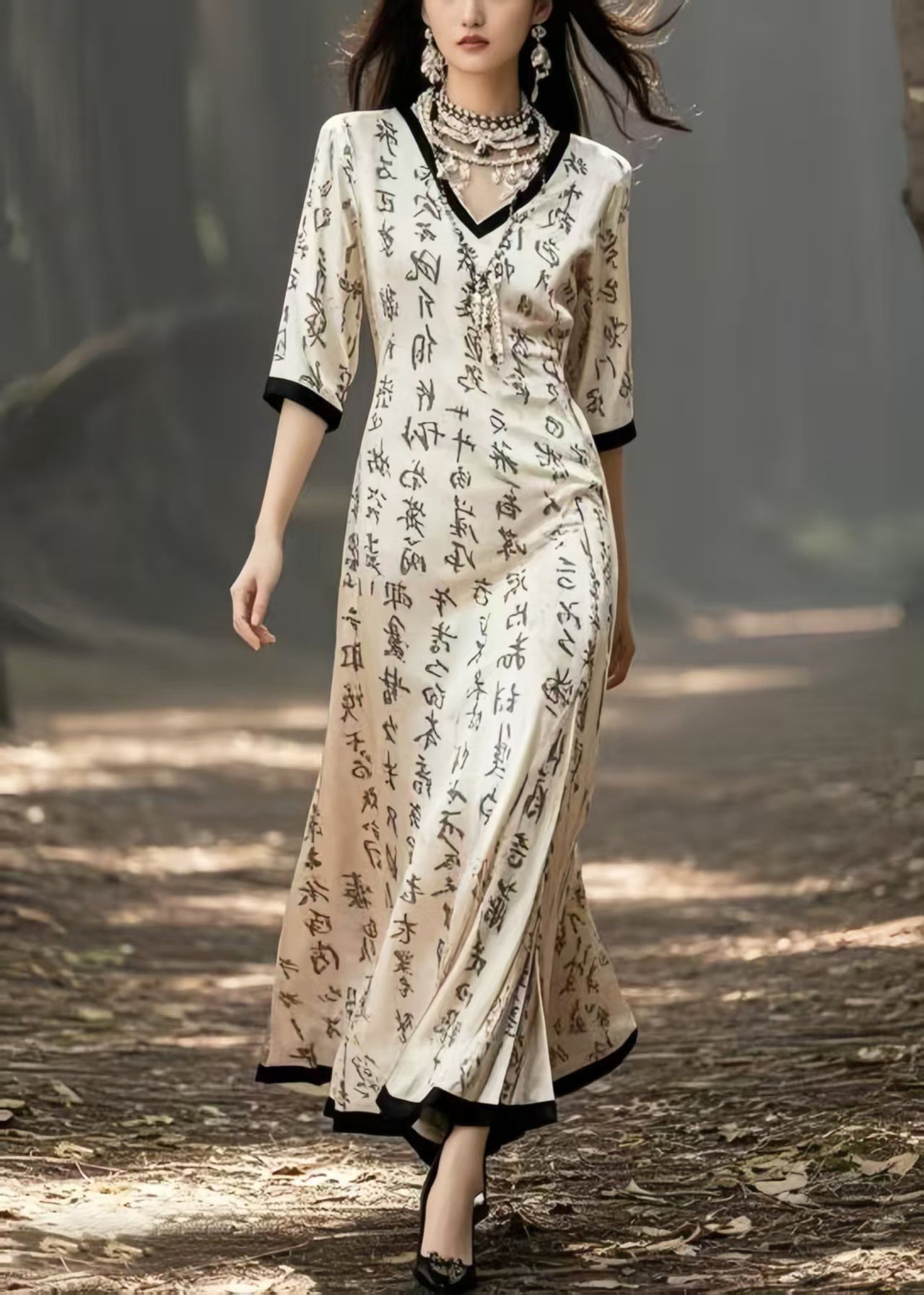 A Vintage Style Dress with Delicate Timeless Details