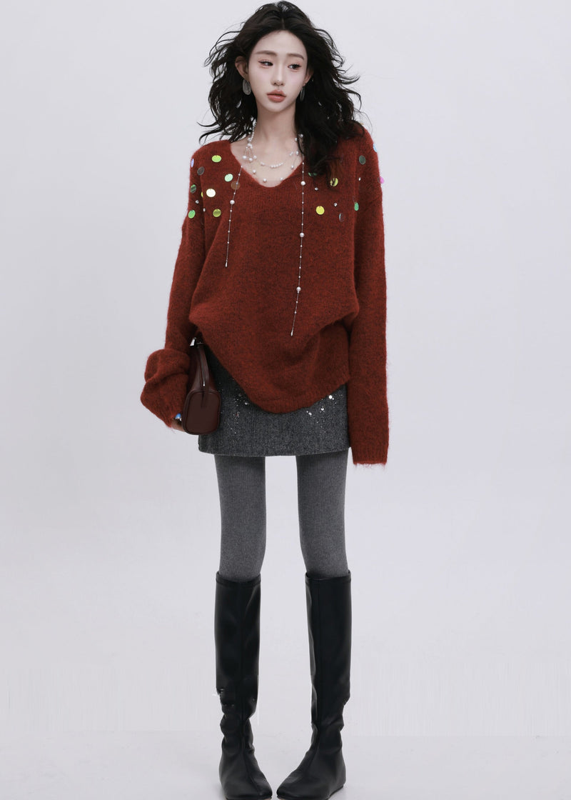 A Vintage Style Sweater with Delicate Timeless Details