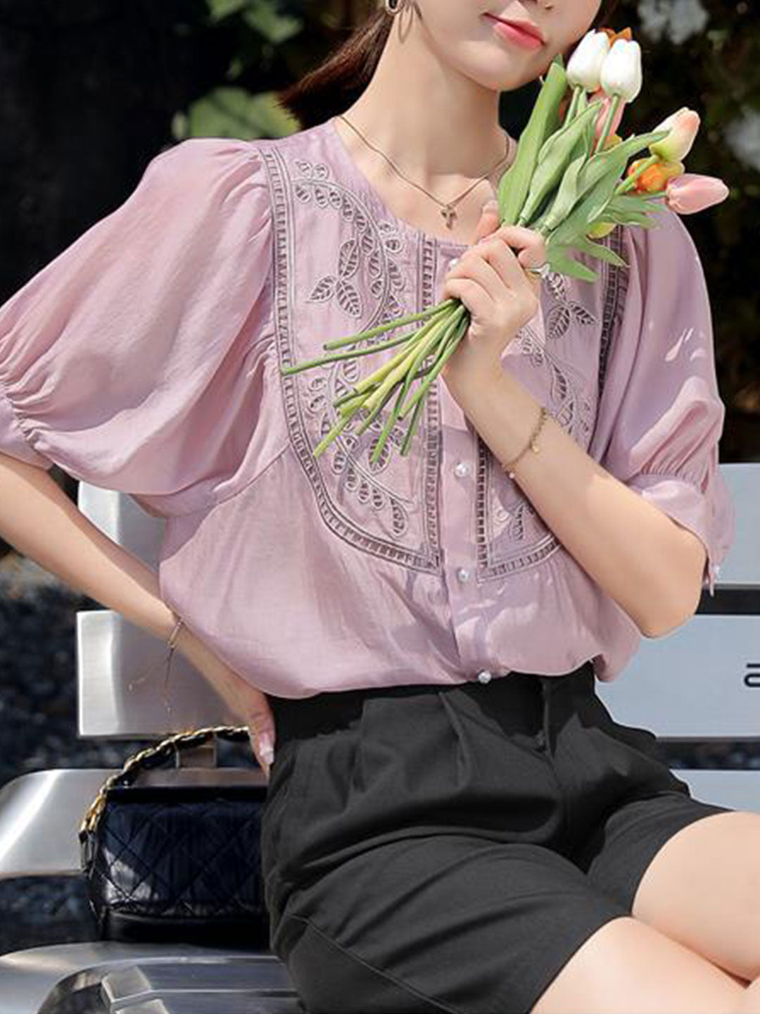 A Vintage Style Top with Delicate Timeless Details