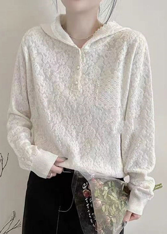 A Vintage Style Sweater with Delicate Timeless Details