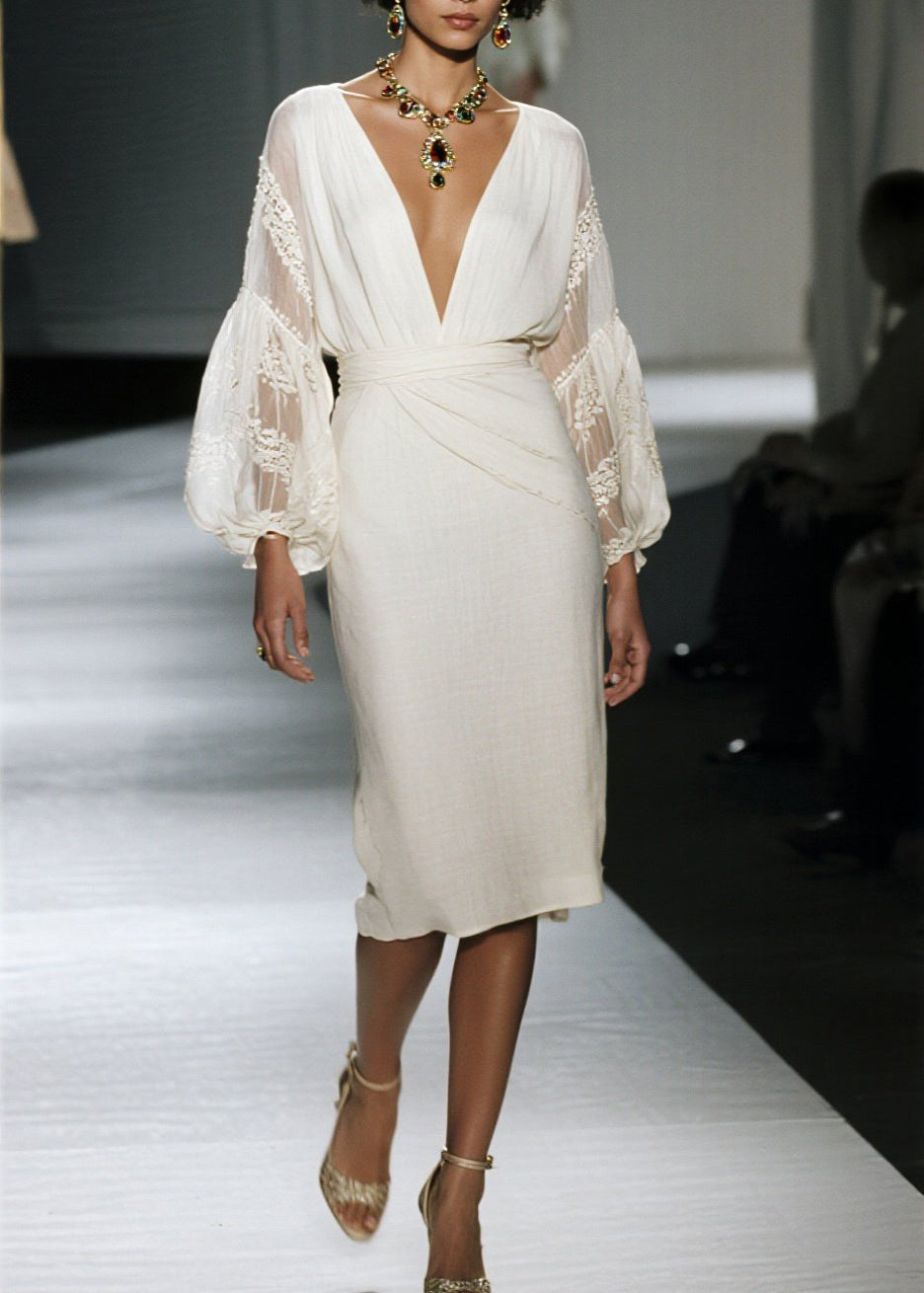 A Vintage Style Dress with Delicate Timeless Details