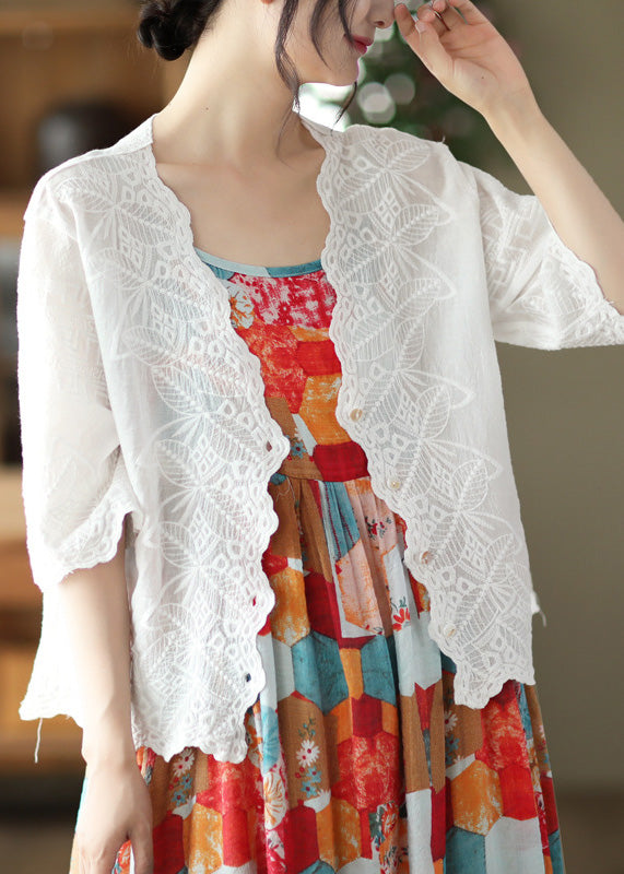 Well Tailored Cardigan with a Graceful Silhouette