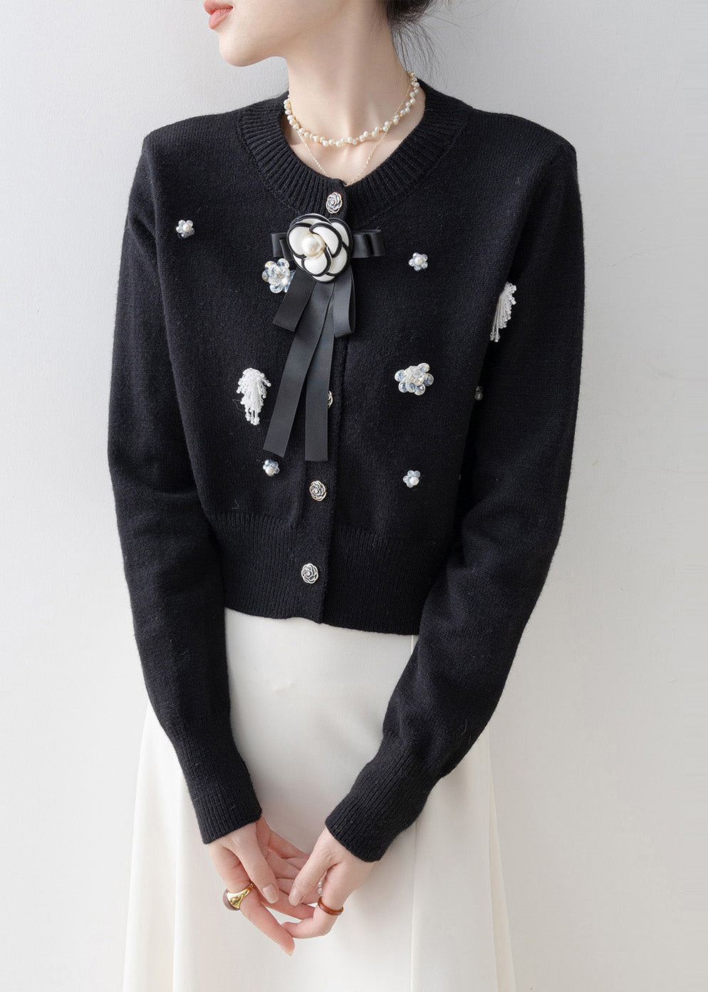 Classic Vintage Cardigan with a Flattering Fit