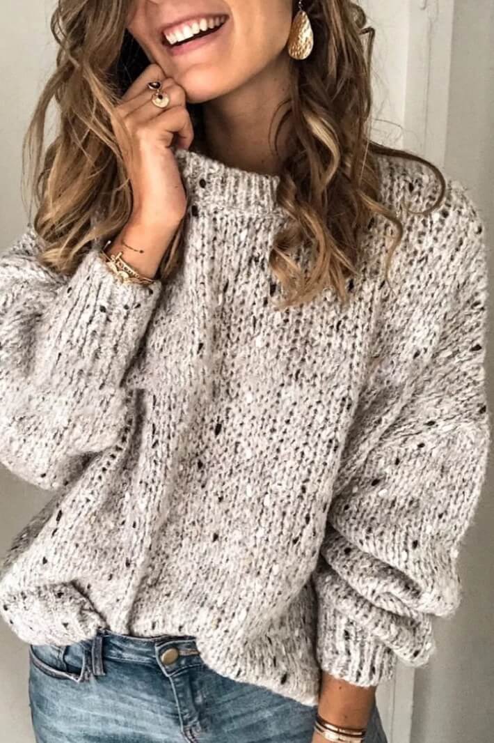 Beautifully Finished Sweater in a Timeless Design