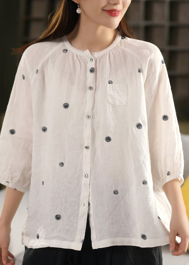 A Vintage Style Blouse with Delicate Timeless Details