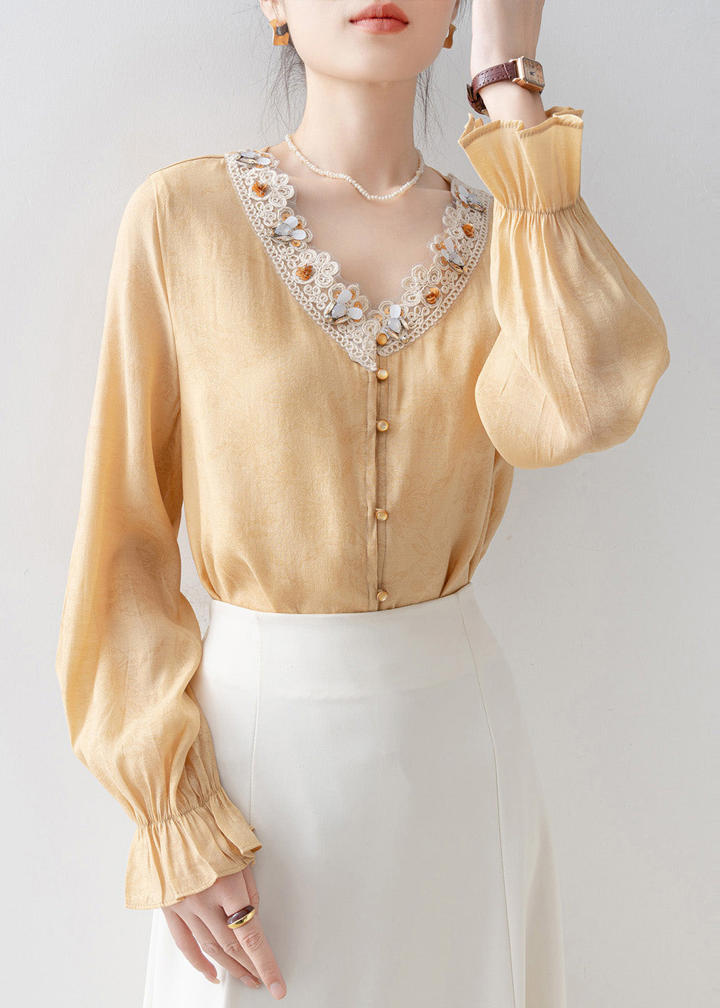 Vintage Inspired Blouse with a Contemporary Edge