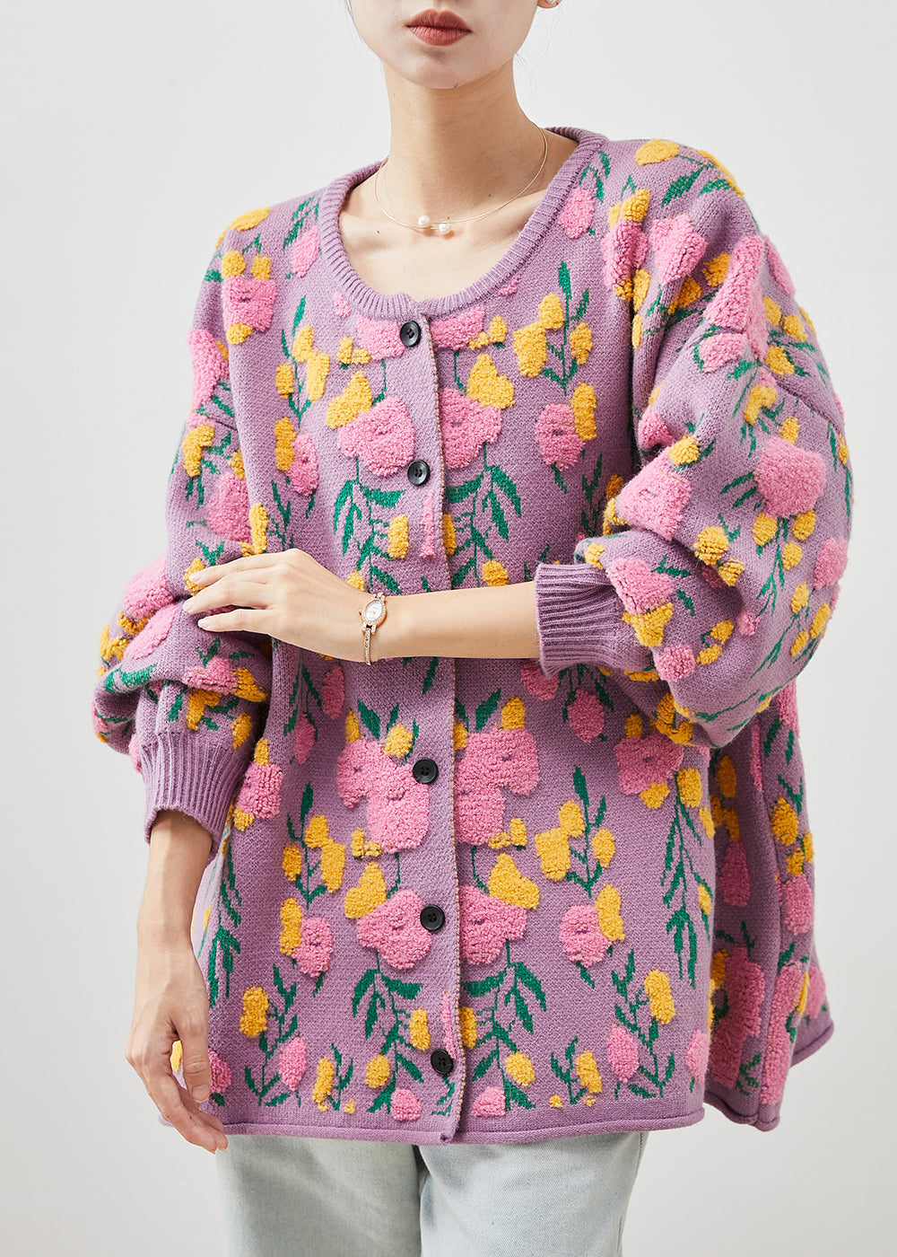Classic Vintage Cardigan with a Flattering Fit