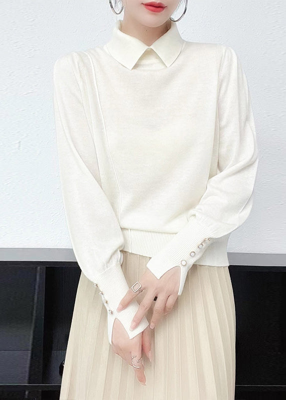 A Vintage Style Sweater with Delicate Timeless Details