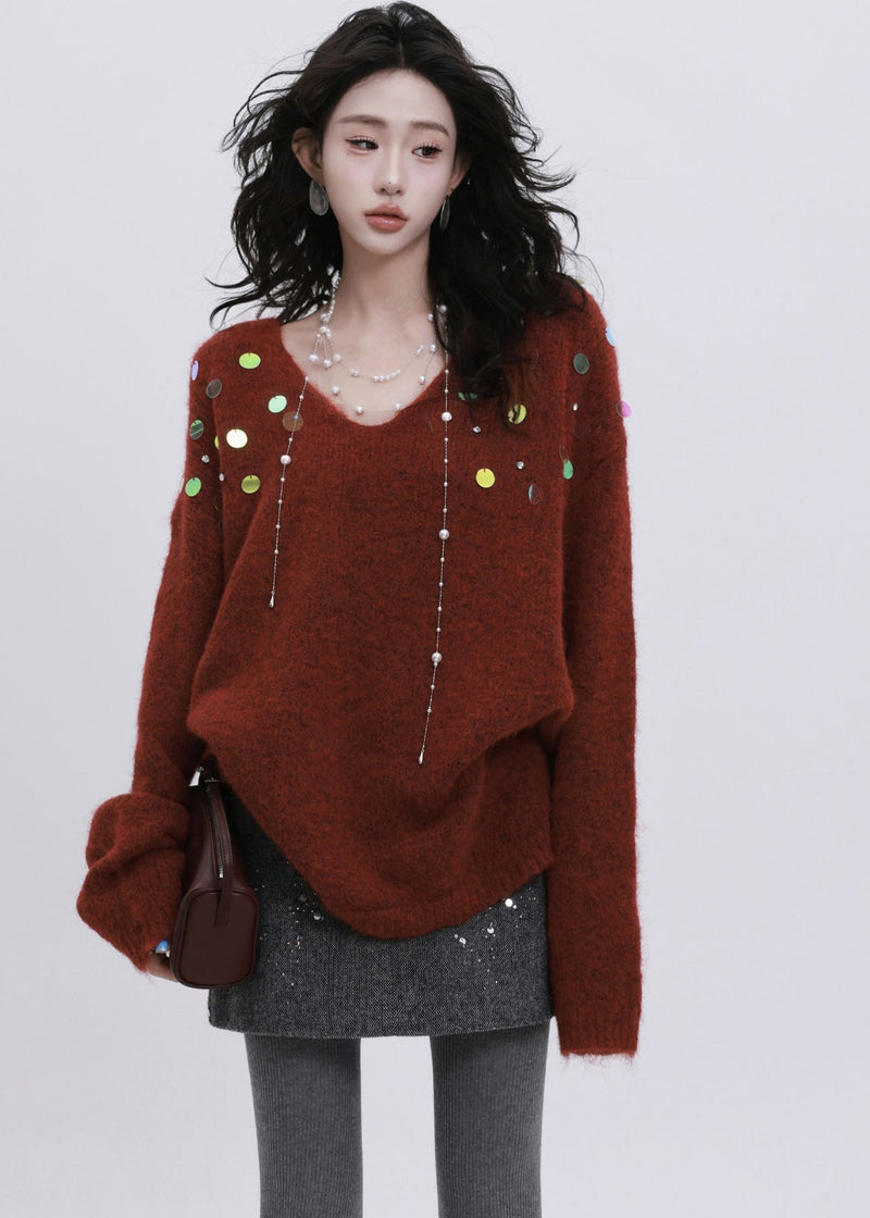 A Vintage Style Sweater with Delicate Timeless Details