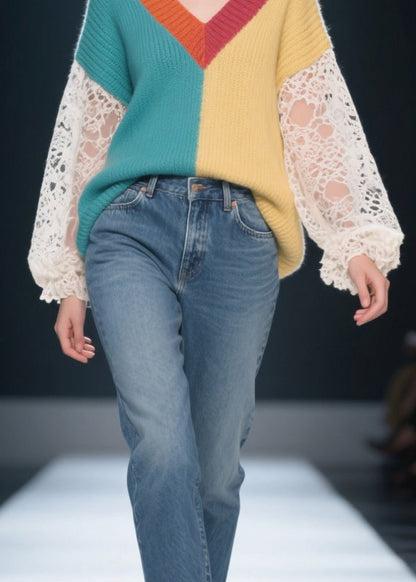 A Vintage Style Sweater with Delicate Timeless Details