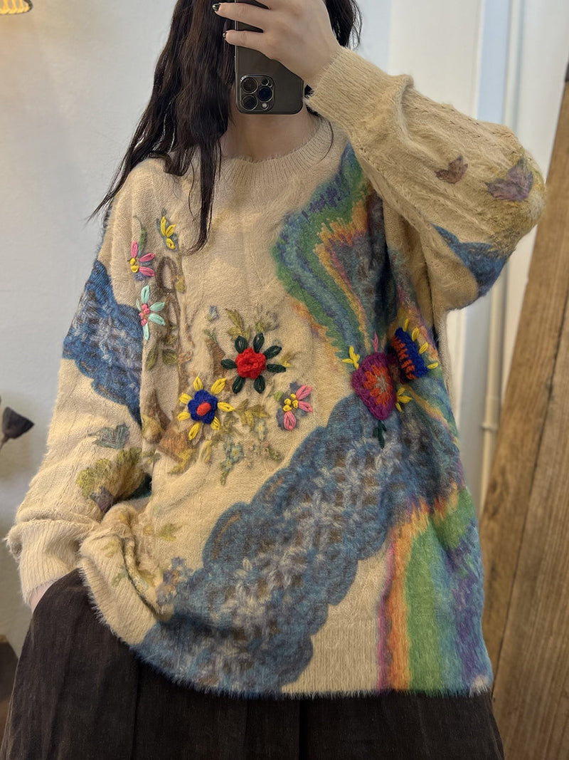A Vintage Style Sweater with Delicate Timeless Details